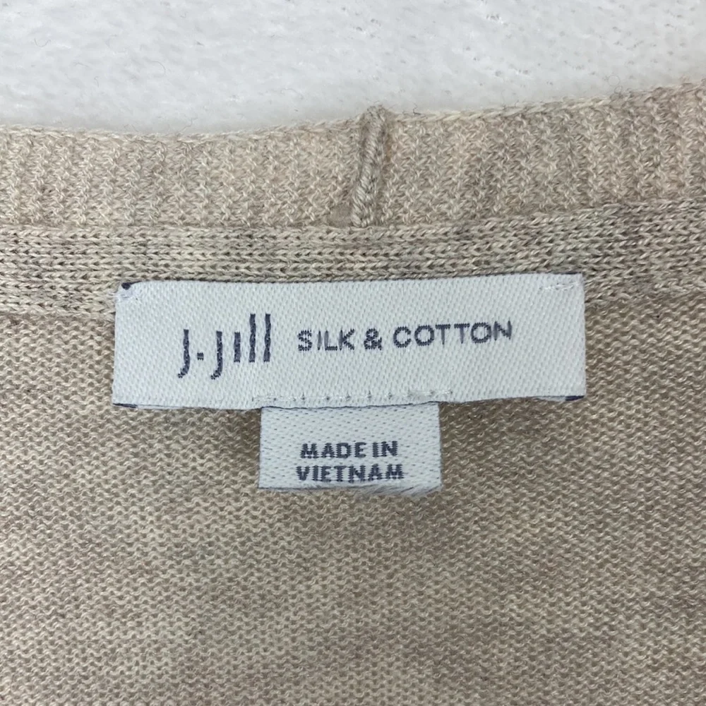 J. Jill Women’s Silk|Cotton Blend Lightweight V-neck Sweater